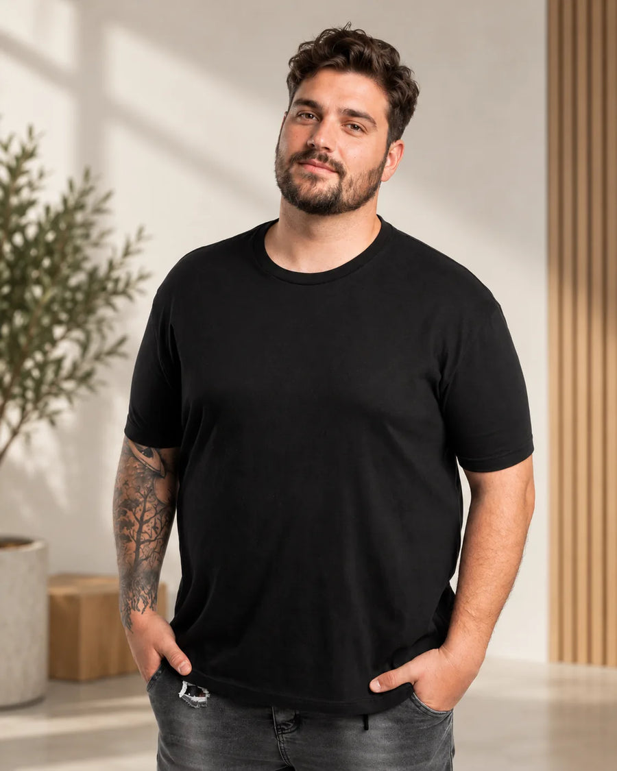 Černé tričko KOLP Essential – pohled zepředu